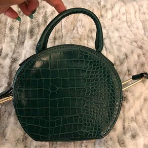 TopShop Faux Leather round baby bag